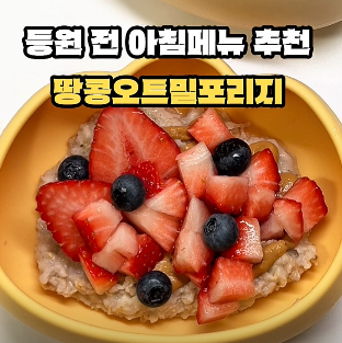 땅콩오트밀포리지 이미지