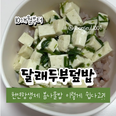 달래두부덮밥 이미지