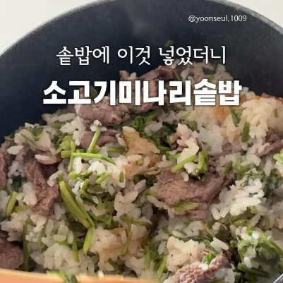 소고기미나리솥밥 이미지
